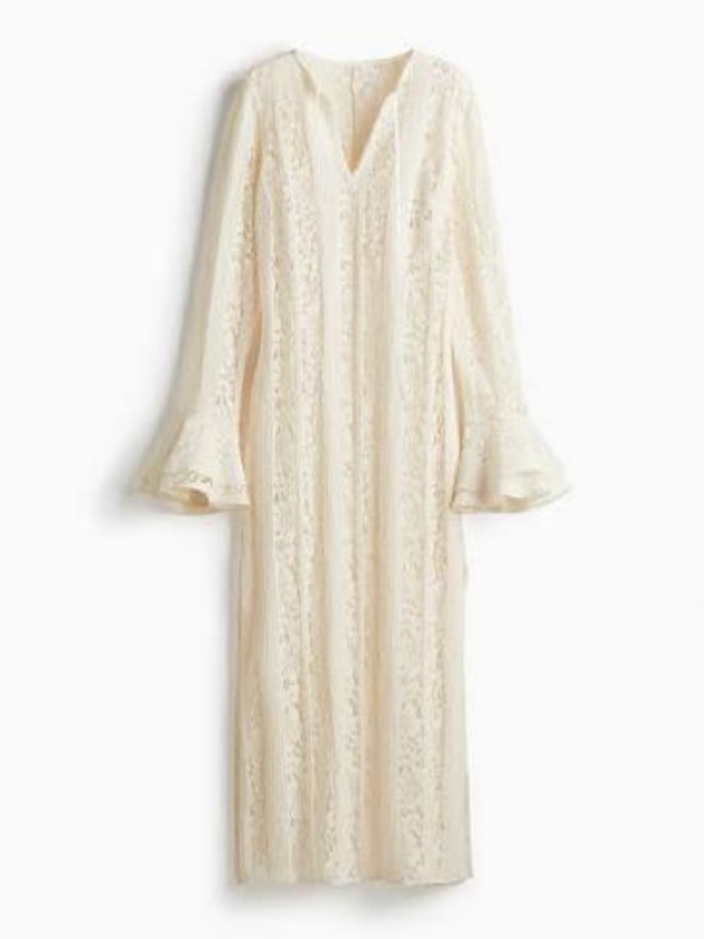 H&M Lace-Detail Maxi Dress